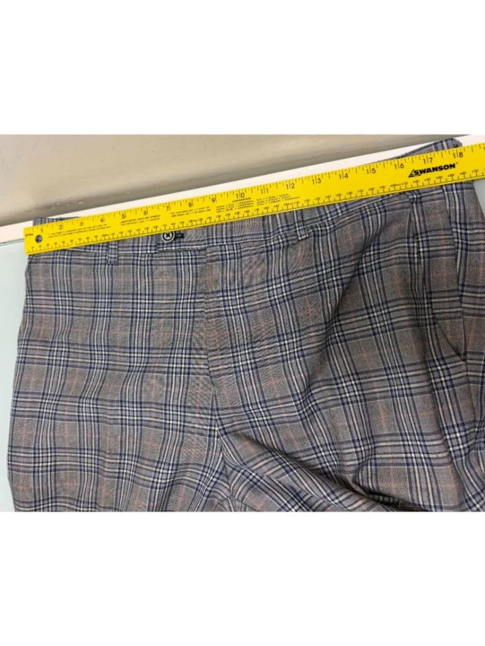 Paisley & Gray 2 Piece Suit Slim Fit 40L Blazer 34X32 Pants Double Vent Plaid - Picture 16 of 16